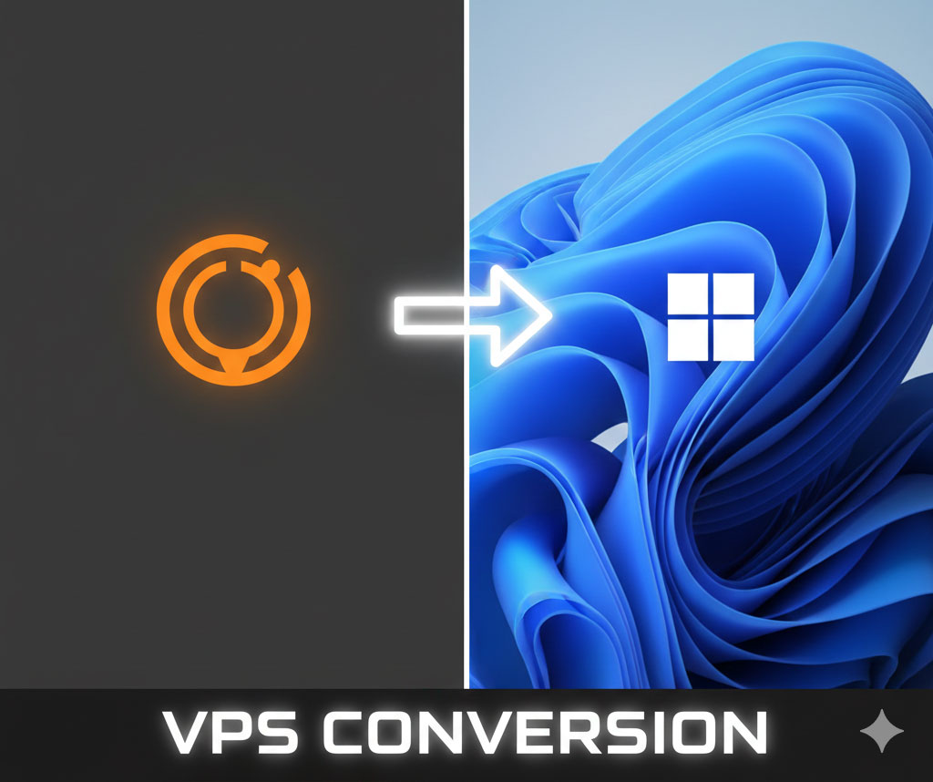 ubuntu vps conversion to windows rdp
